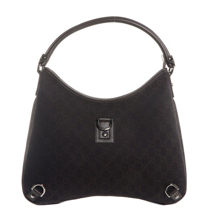 Gucci Monogram Abbey D Ring Hobo Brown 1 of 7