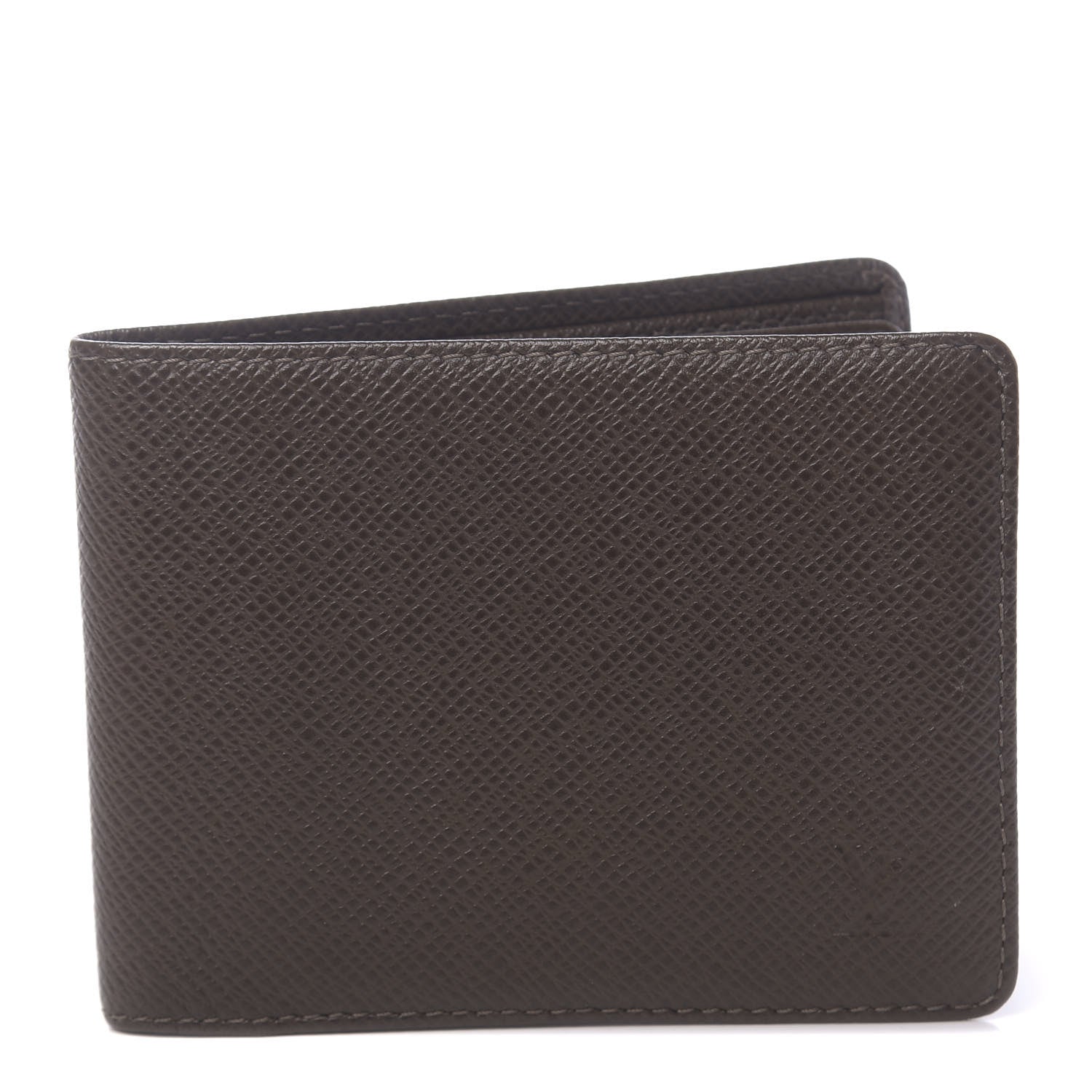 Louis Vuitton Taiga Mens Billfold Wallet 3 Flaps Grizzli 1 of 6
