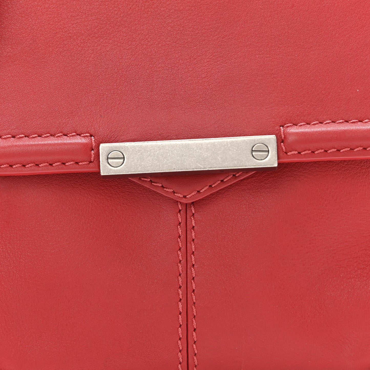 Calfskin Small Marion Tote Red