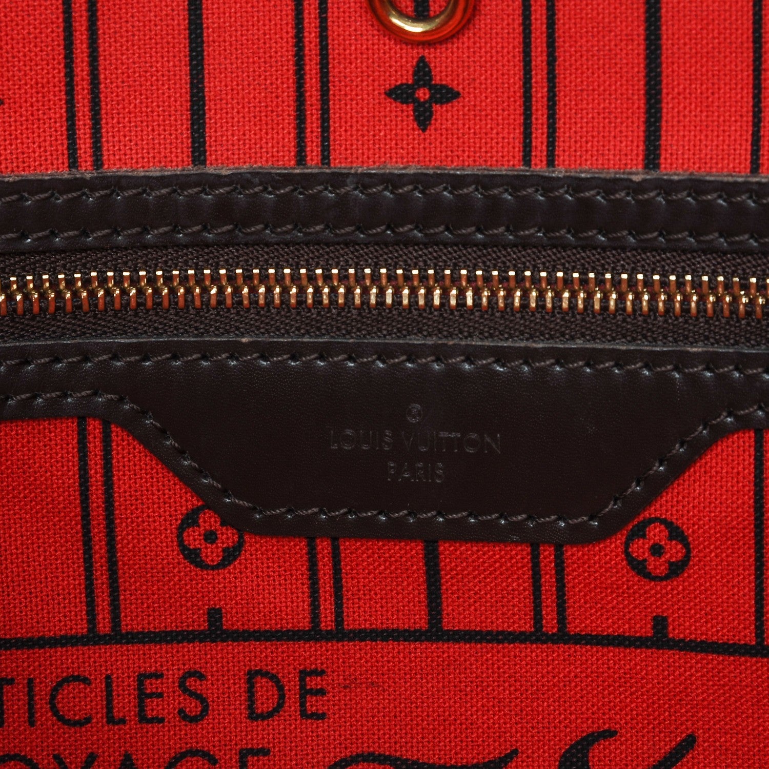 Louis Vuitton Damier Ebene Neverfull MM 6 of 8