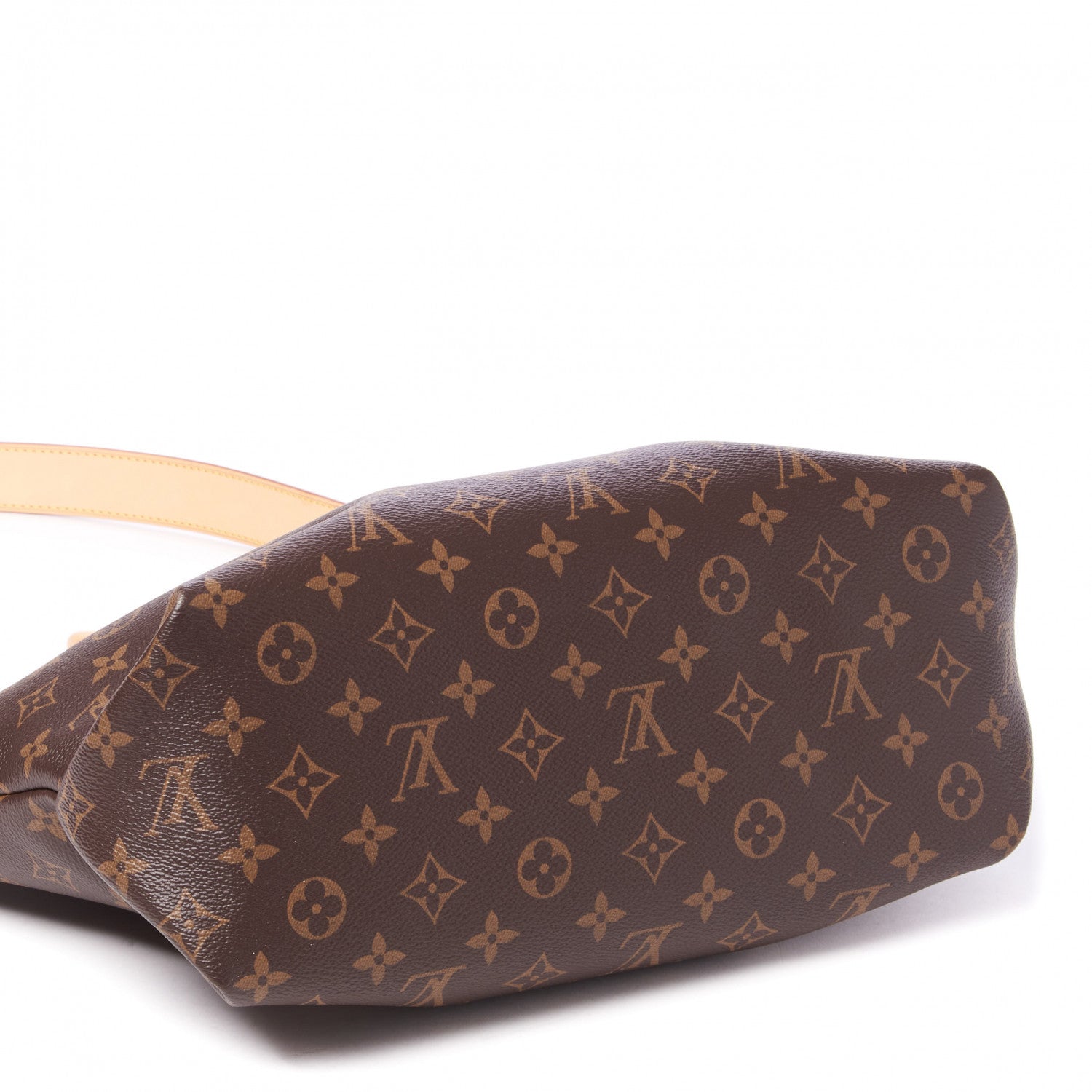 Louis Vuitton Monogram Flower Zipped Tote MM Beige 6 of 9