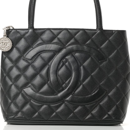 Chanel Caviar Quilted Medallion Tote Black 8 of 17