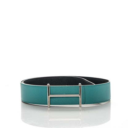 Hermes Epsom 40mm Idem Belt 90 Bleu Indigo Malachite 6 of 7