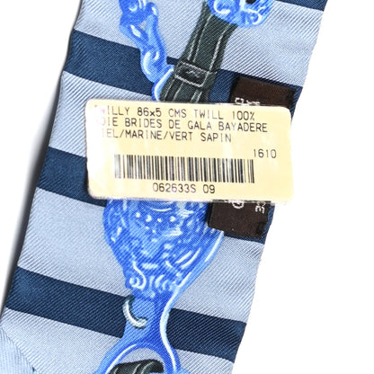Hermes Silk Brides De Gala Bayaderes Twilly Ciel Marine Vert Sapin 2 of 4