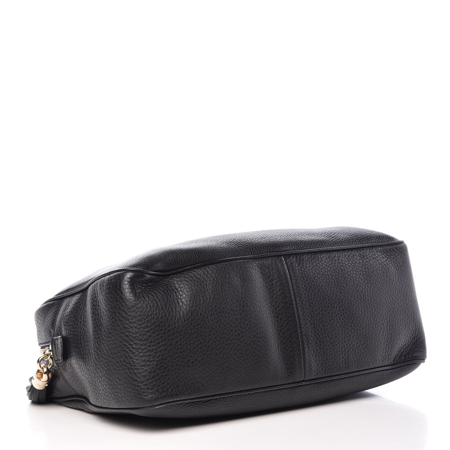 Pebbled Calfskin Medium Soho Bowler Black