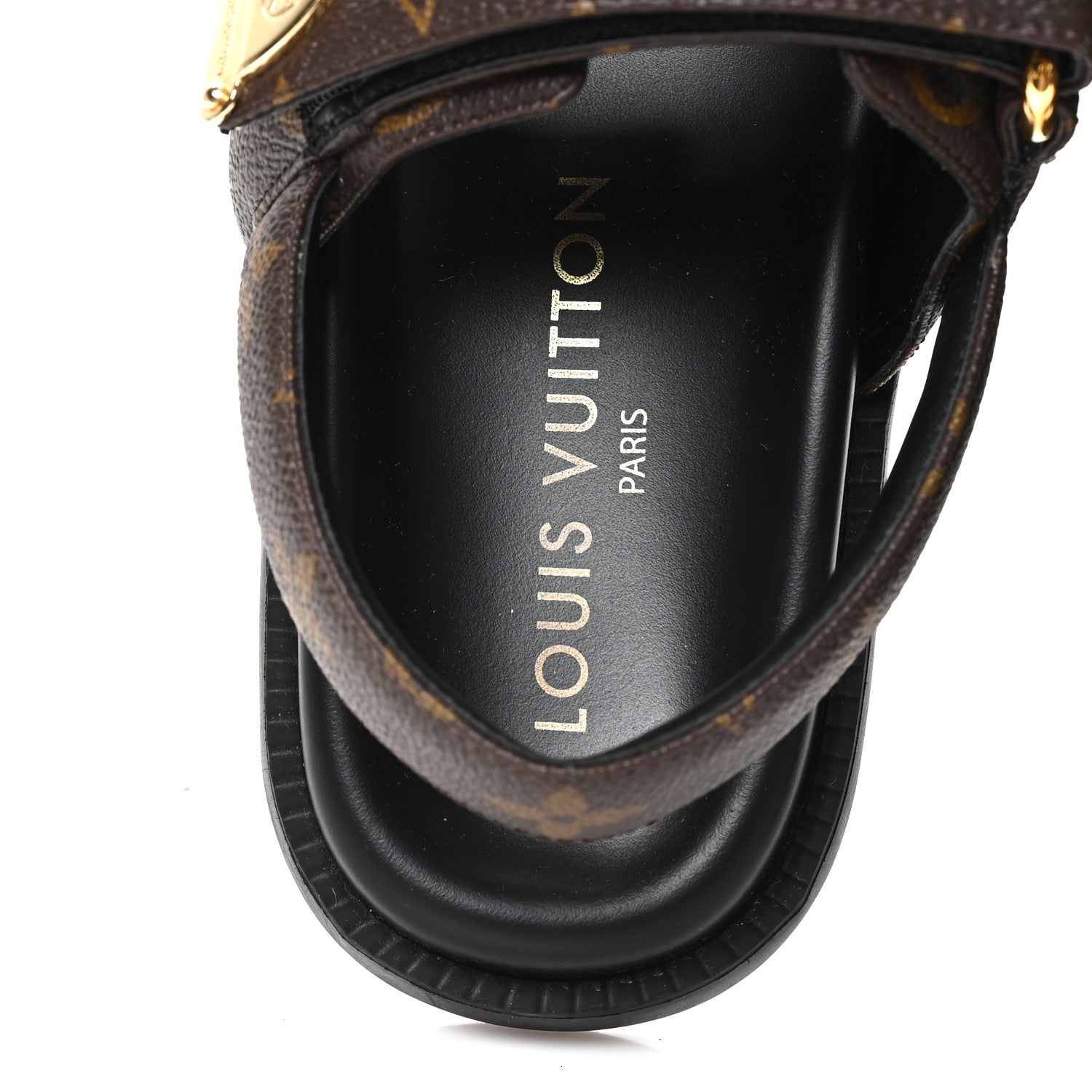 Louis Vuitton Monogram LV Sunset Comfort Flat Sandals 36 Cacao Brown 8 of 10