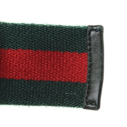 Gucci Nylon Buckle Web Belt 95 38 Red Green 5 of 5