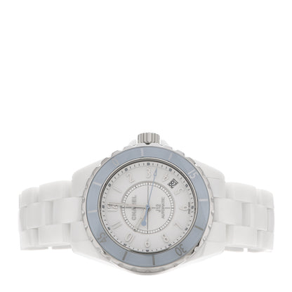 Chanel Stainless Steel Ceramic 38mm J12 Automatic Watch Soft Blue 2 of 4