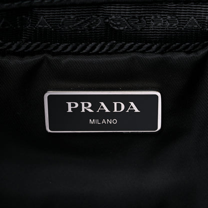 Prada Re-Nylon Nappa Triangle Quilted Padded Small Double Handled Zip Tote Black 6 of 8