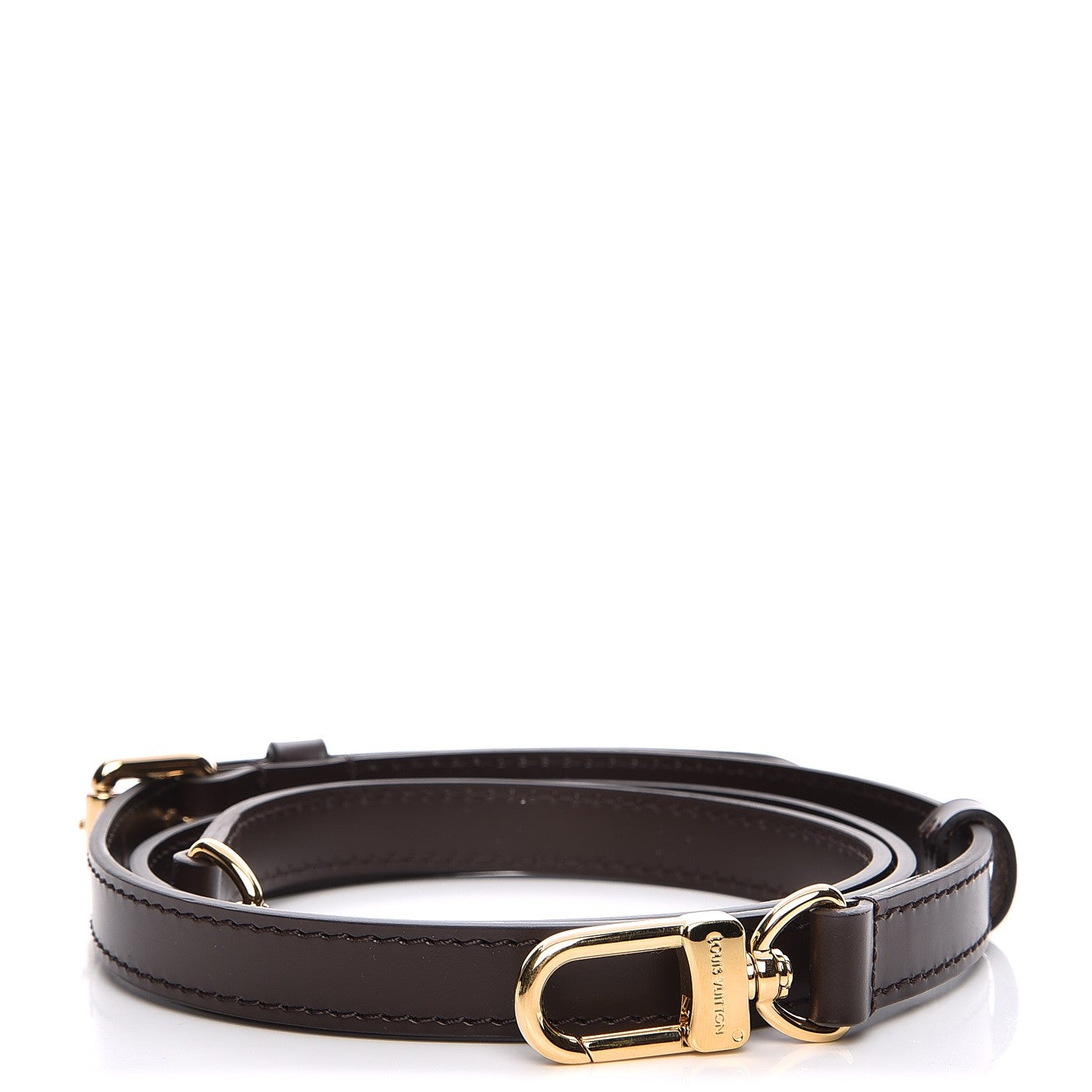 Louis Vuitton Calfskin 16mm Adjustable Shoulder Strap Brown 1 of 2