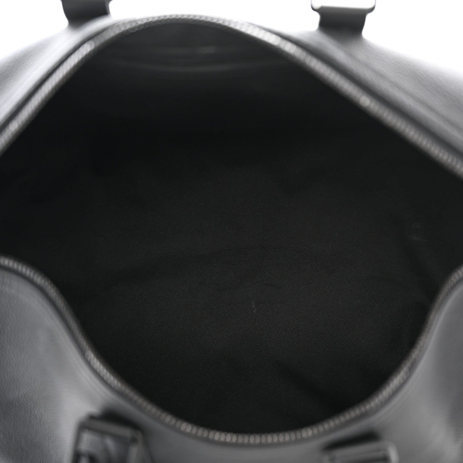 Louis Vuitton Grained Calfskin Aerogram Keepall Bandouliere 40 Black 5 of 16