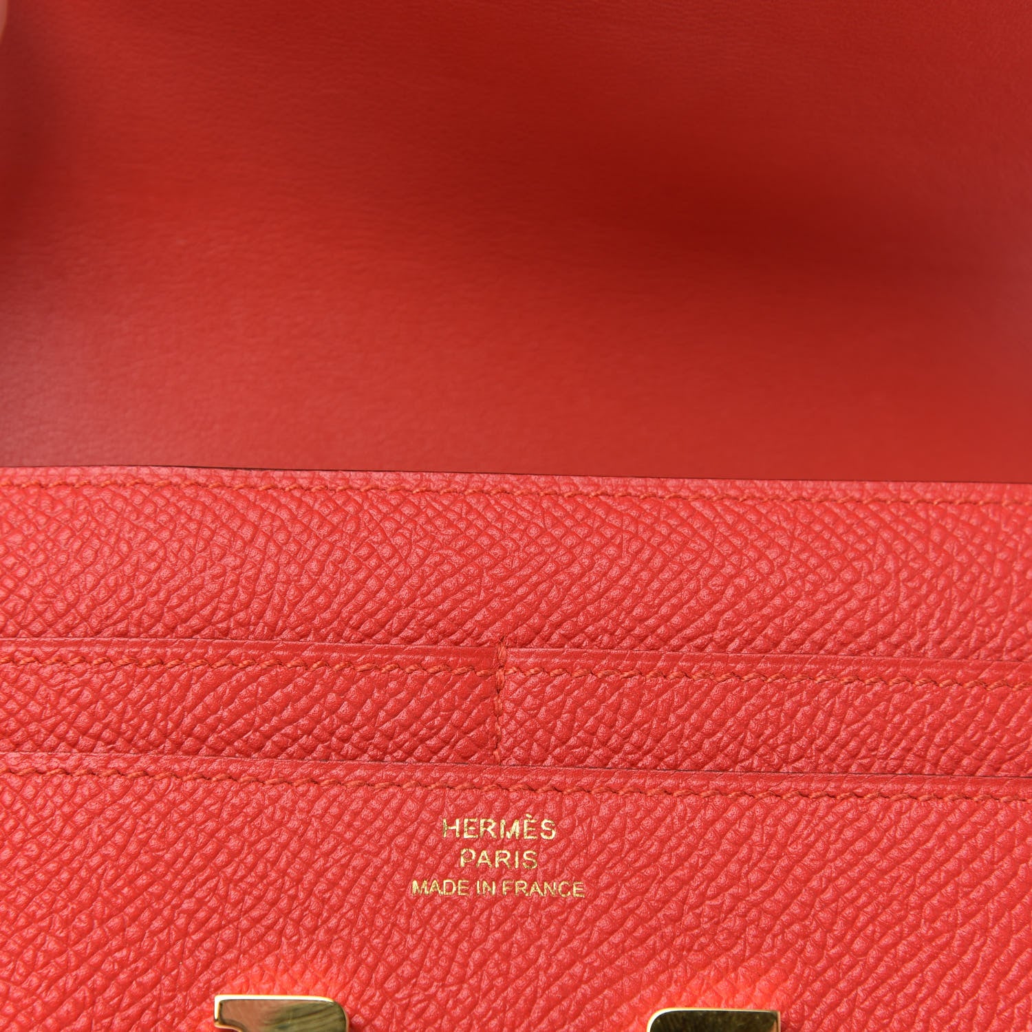 Hermes Epsom Constance Short Wallet Rouge Tomate 6 of 6