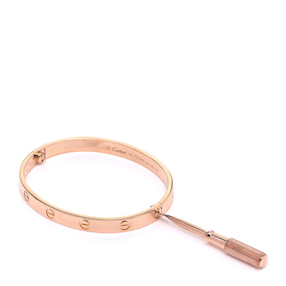 Cartier 18K Pink Gold LOVE Bracelet 18 5 of 6