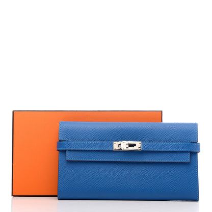 Hermes Epsom Kelly Longue Wallet Mykonos 8 of 8