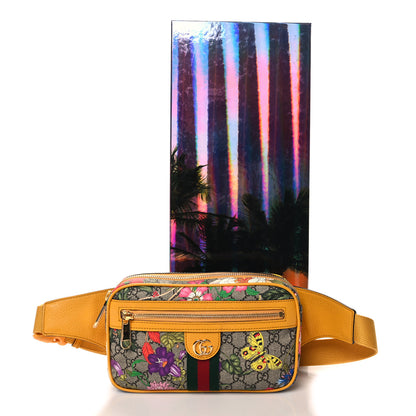 Gucci GG Supreme Monogram Flora Medium Ophidia Belt Bag Beige Multicolor Crop 11 of 11