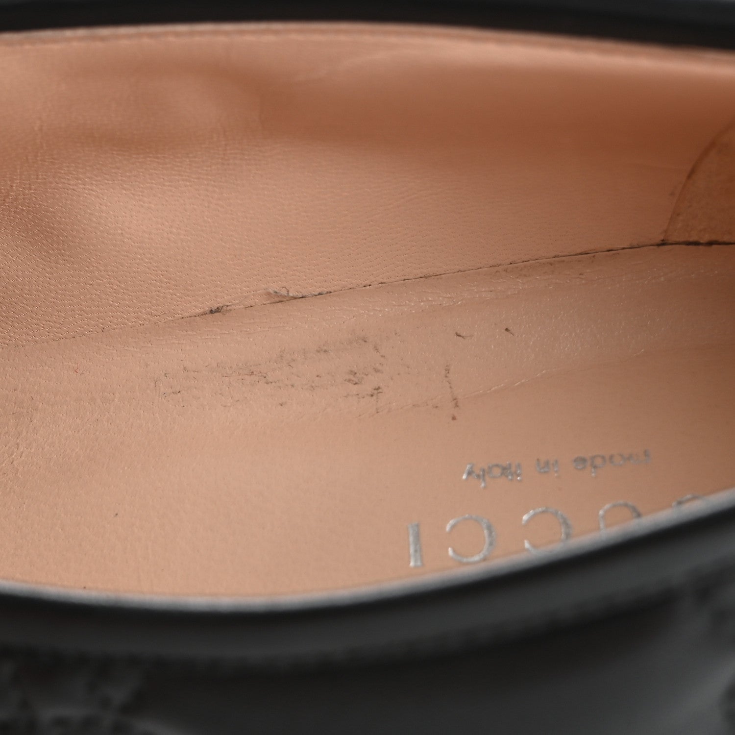Gucci Nappa Cordovan Lux GG Matelasse Buckled Platform Lug Sole 60mm Loafers 37.5 Black 14 of 16