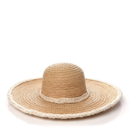 Chanel Straw CC Floppy Hat 57 Beige 3 of 6
