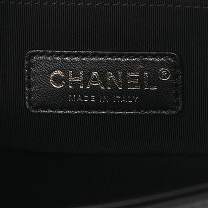 Chanel Velvet Chevron Quilted Small Boy Flap Black 6 of 11