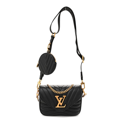 Louis Vuitton Calfskin New Wave Multi Pochette Black 1 of 11