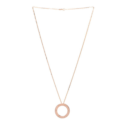 Cartier 18K Pink Gold LOVE Pendant Necklace 3 of 7