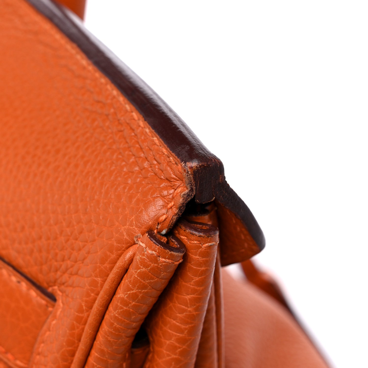 Hermes Taurillon Clemence JPG Birkin 42 Orange 15 of 24