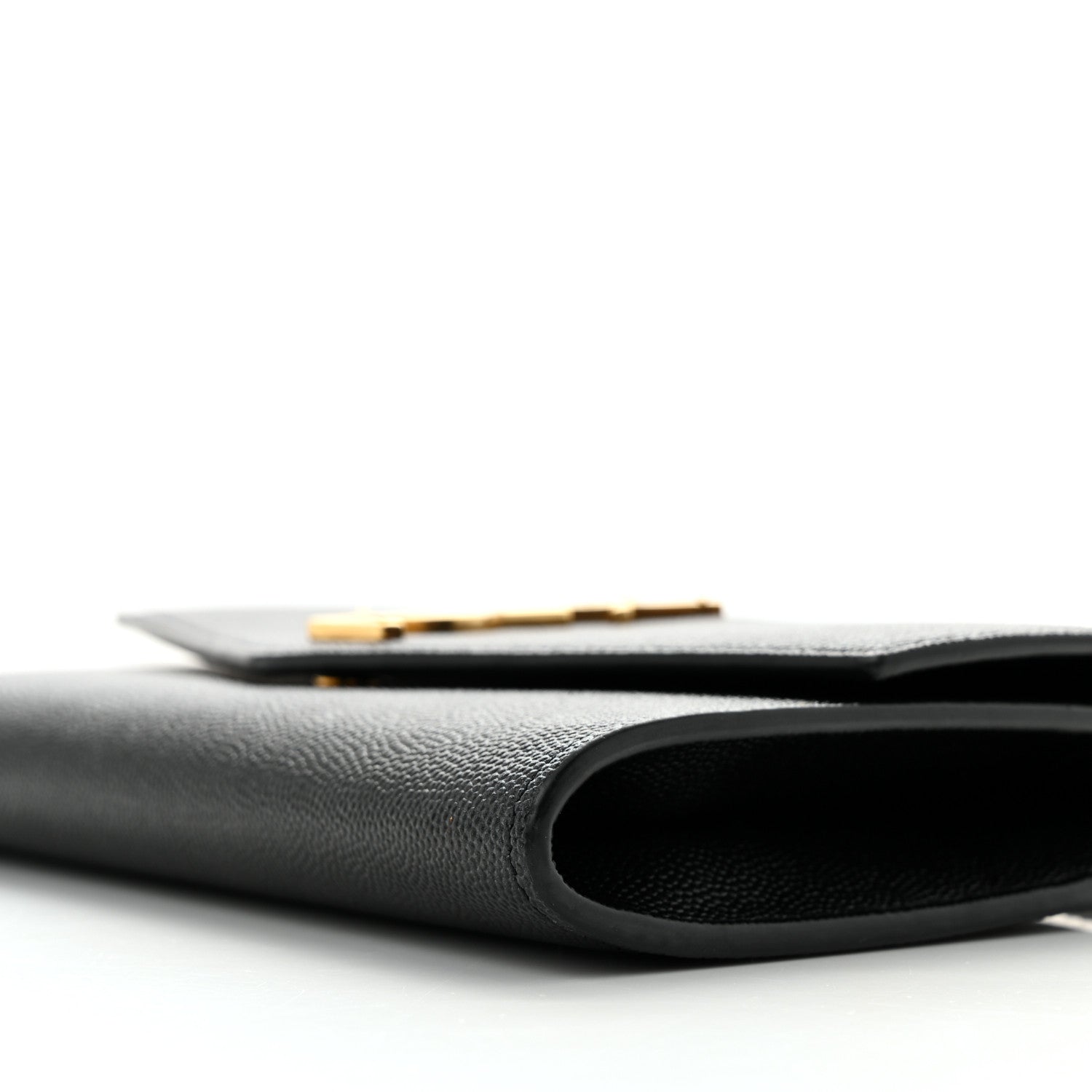 Saint Laurent Grain de Poudre Uptown Chain Wallet Black 9 of 10