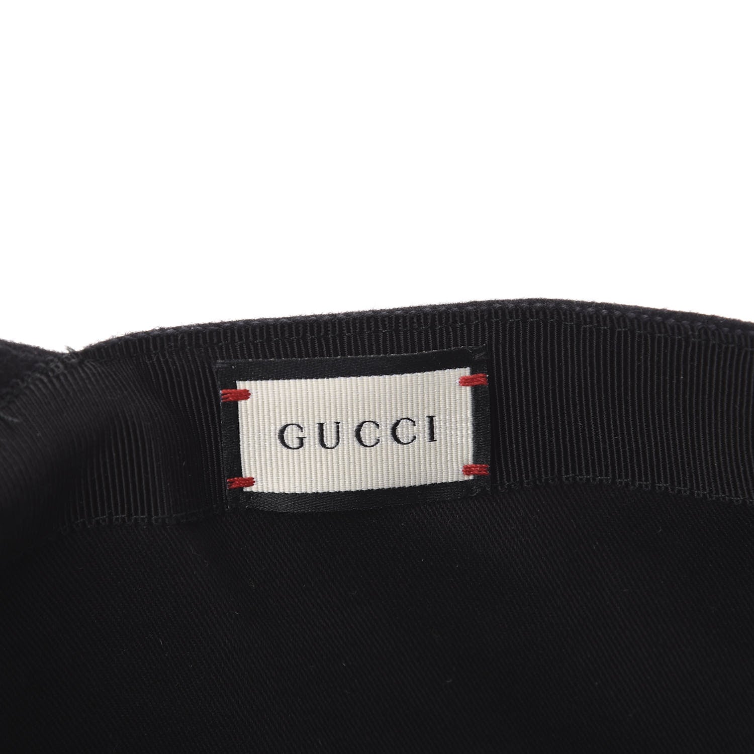 Gucci Wool Interlocking GG Stripe Baseball Hat L Black 6 of 7
