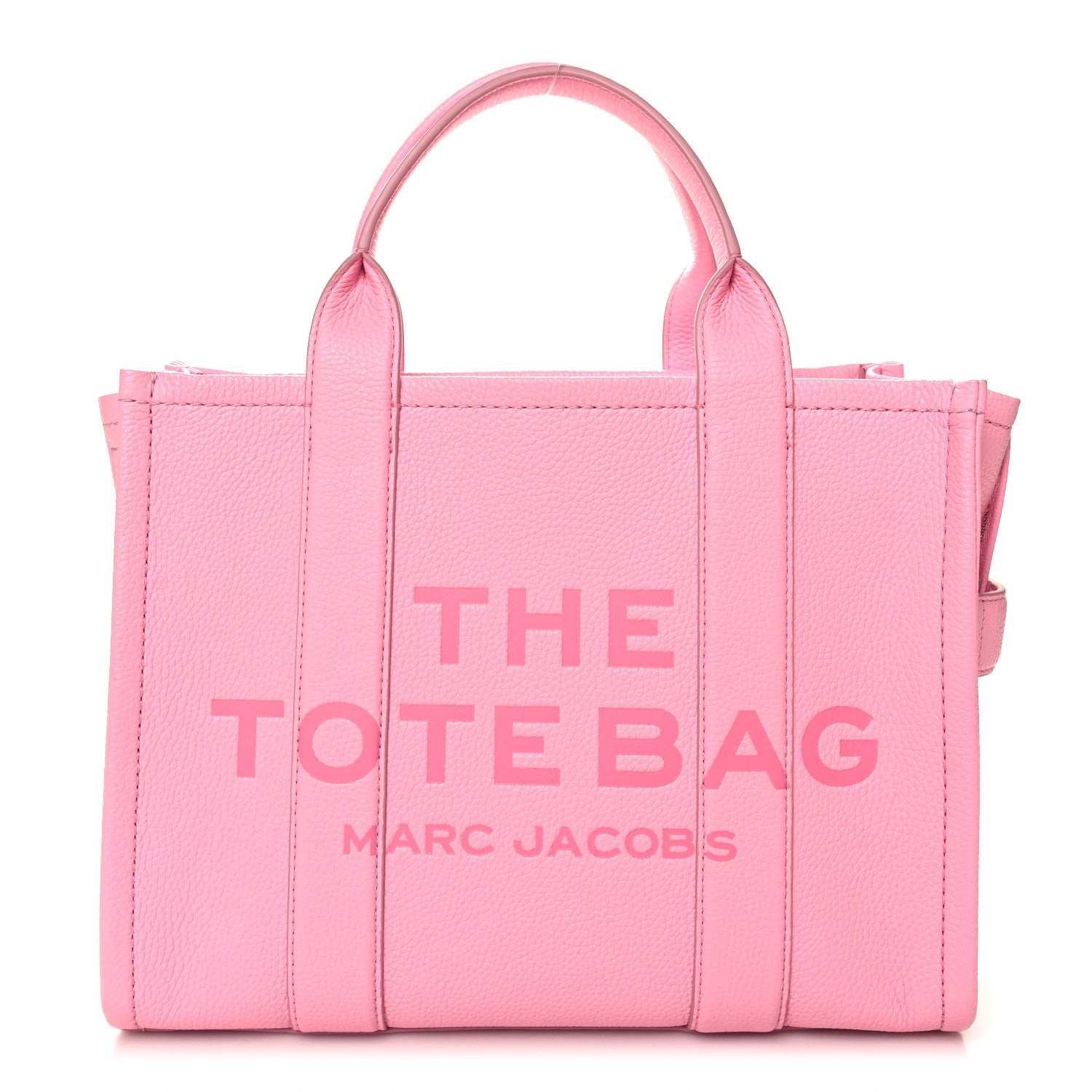 Marc Jacobs Grained Calfskin Medium The Tote Bag Candy Pink 1 of 9