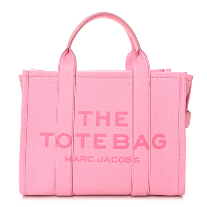 Marc Jacobs Grained Calfskin Medium The Tote Bag Candy Pink 1 of 9