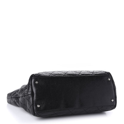Chanel Glazed Calfskin Large On The Road Tote Black 4 of 14