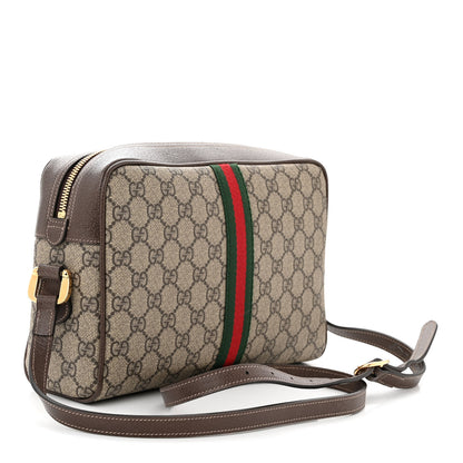 Gucci GG Supreme Monogram Web Small Ophidia Shoulder Bag Brown 3 of 10