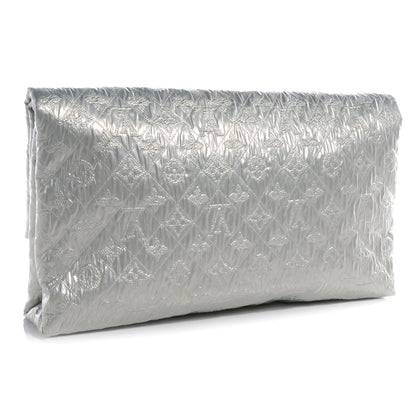 Louis Vuitton Jacquard Quilted Monogram Limelight Clutch GM Perle 3 of 7