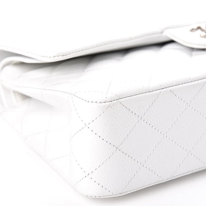 Chanel Caviar Quilted Medium Double Flap White 20 of 23