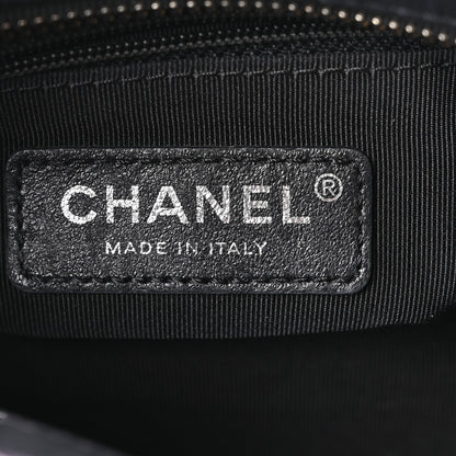 Chanel Iridescent Aged Calfskin Quilted Small Gabrielle Hobo Black 6 of 10