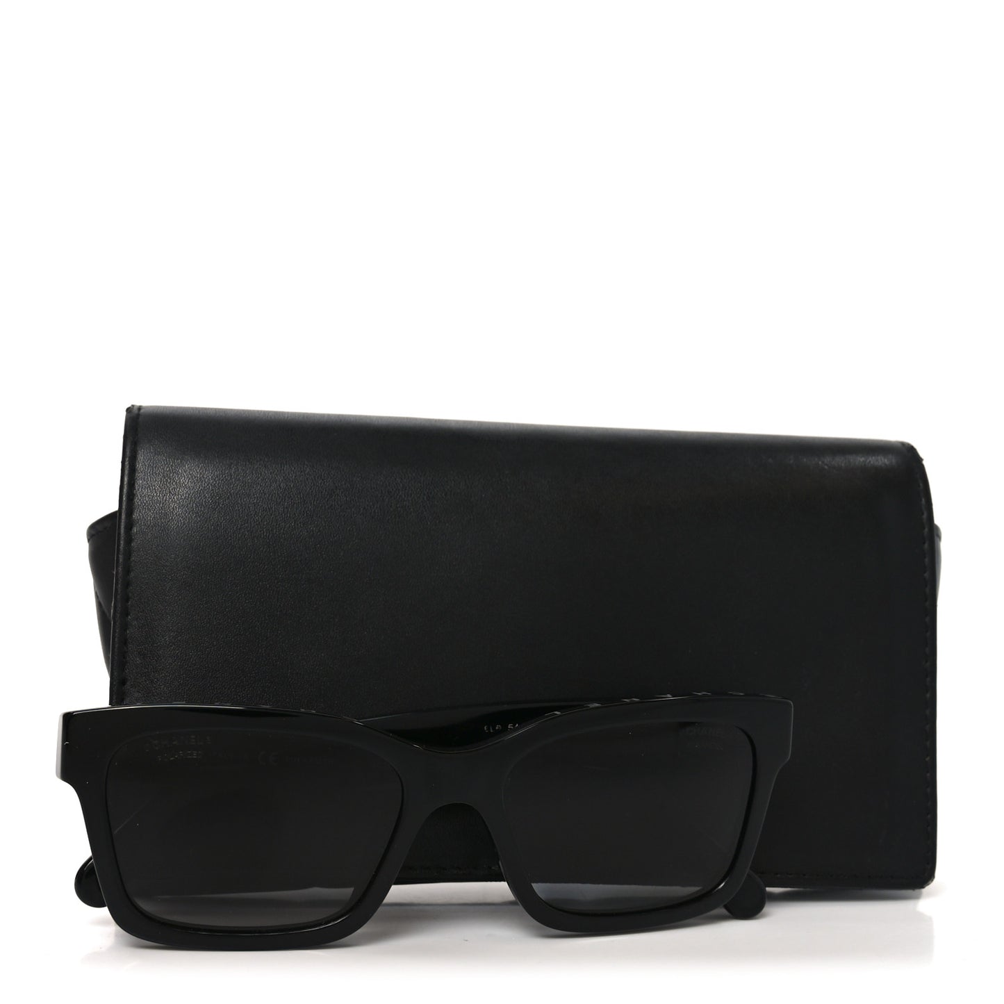 Acetate Polarized Square Sunglasses 5417-A Black