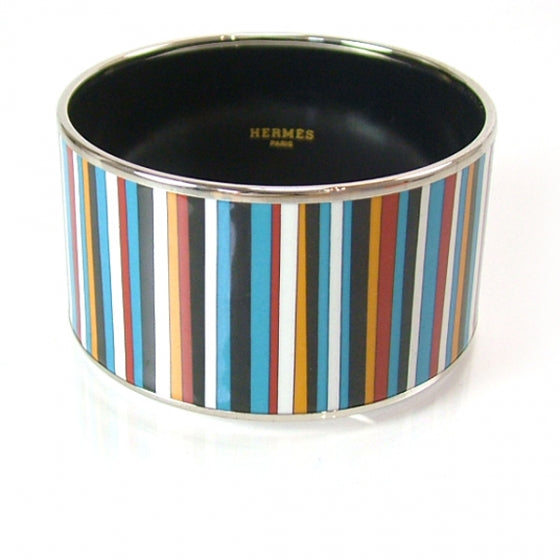 Hermes Extra Wide Enamel BRACELET 1 of 5