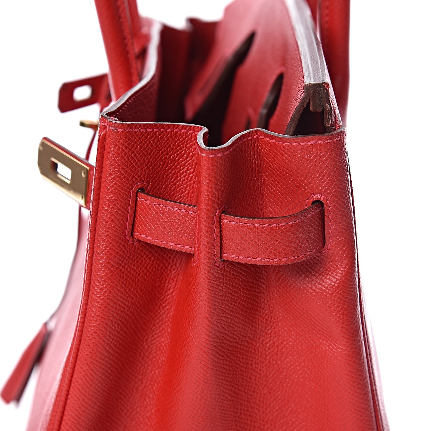 Epsom Birkin 30 Rouge Casaque