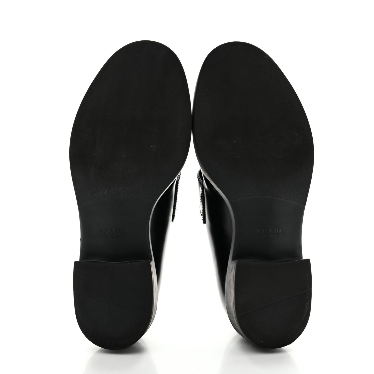Spazzolato Metal Triangle Logo 50mm Loafers 39 Black