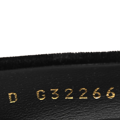 Chanel Velvet Satin Cap Toe Pearl Pumps 38 Black 6 of 8