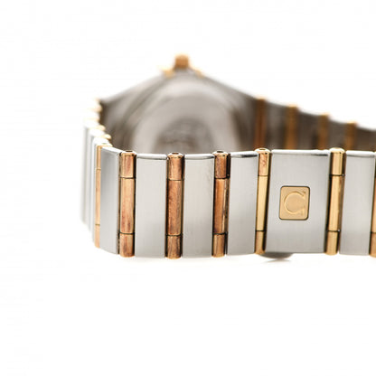 Omega Stainless Steel 18K Yellow Gold 25mm Constellation 95 Quartz Watch Champagne 1272.10.00 5 of 5