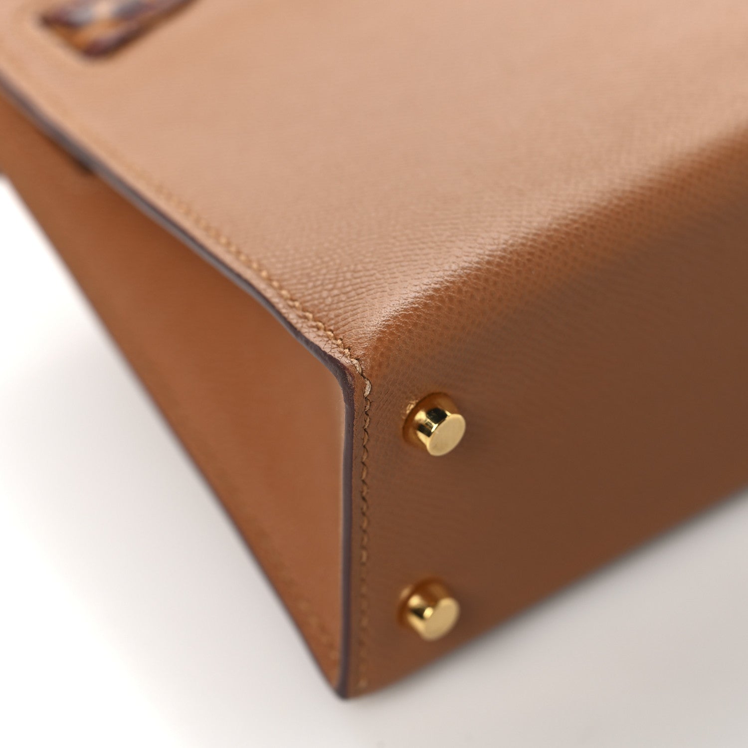 Hermes Madame Calfskin Matte Alligator Mini Kelly Sellier Touch 20 Gold Miel 9 of 13