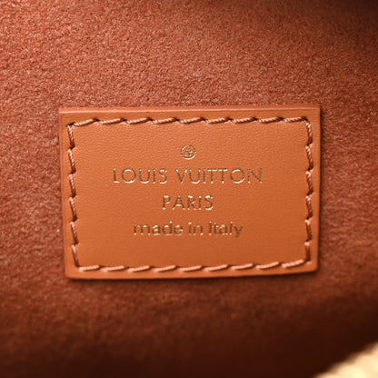 Louis Vuitton Calfskin Debossed Monogram Side Trunk Tan 6 of 9