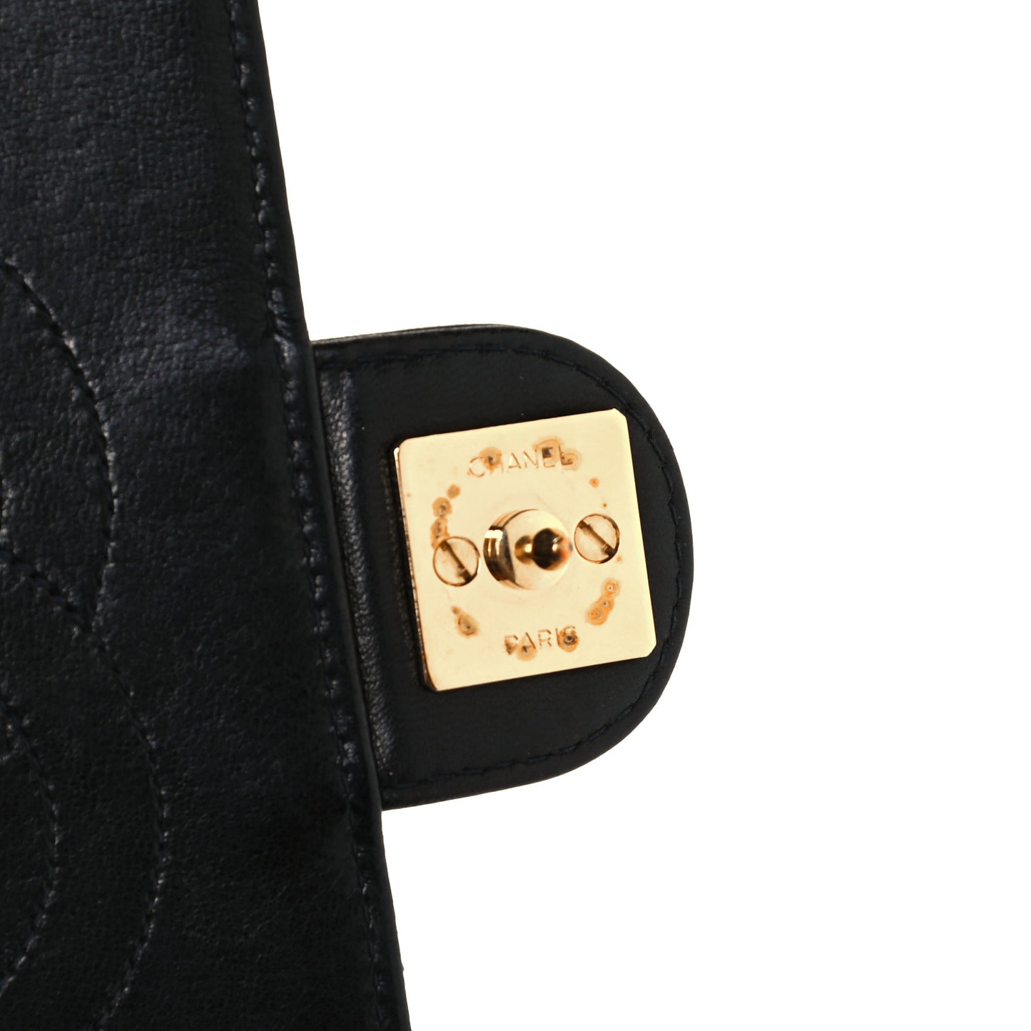 Lambskin Quilted Jumbo Single Flap Black