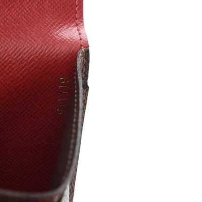 Louis Vuitton Damier Ebene Josephine Wallet Red 7 of 14