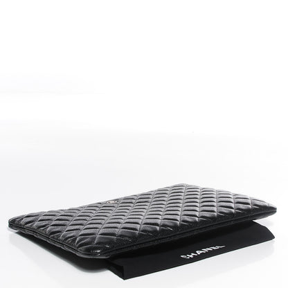 Chanel Caviar Quilted Large Cosmetic Case Black 4 of 8
