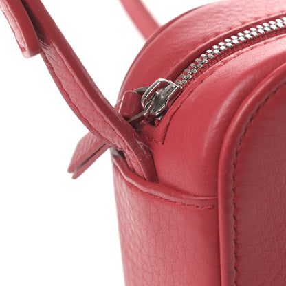 Balenciaga Calfskin Logo XS Everyday Camera Bag Rouge Lantern Black 11 of 14