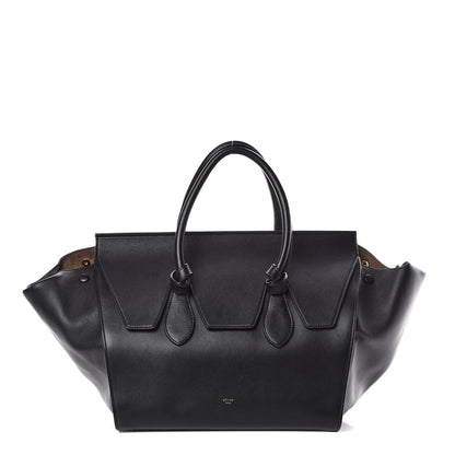 Celine Smooth Calfskin Large Tie Knot Tote Black 1 of 25