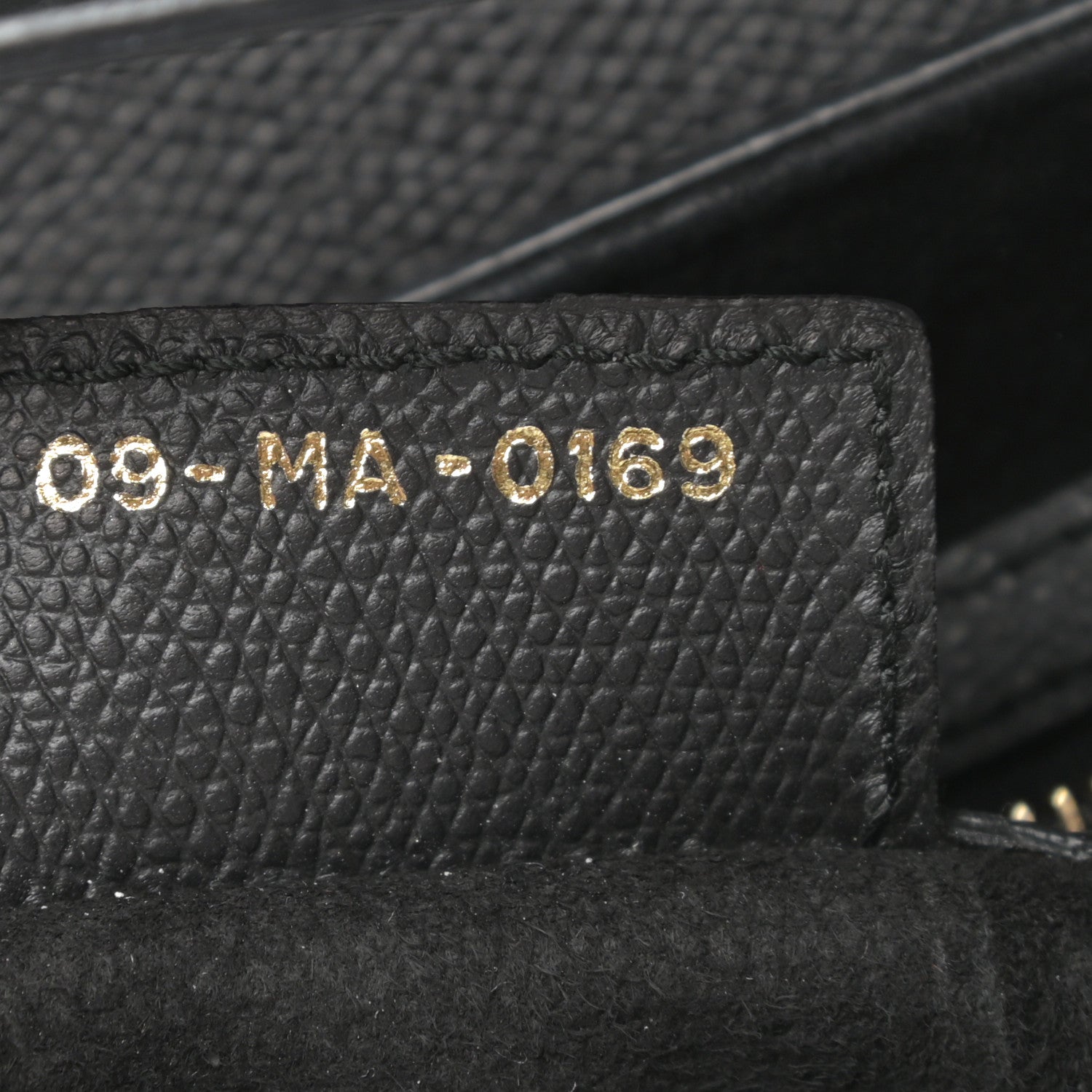 Christian Dior Grained Calfskin Saddle Bag Black 7 of 12