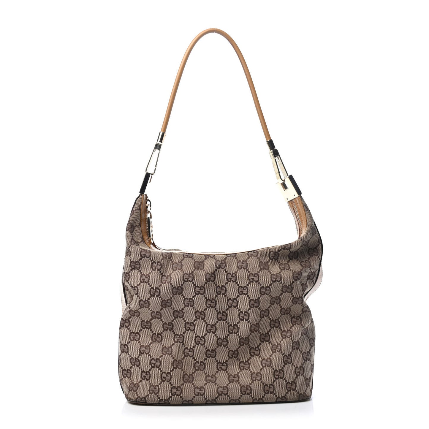 Monogram GG Clasp Hobo Tan