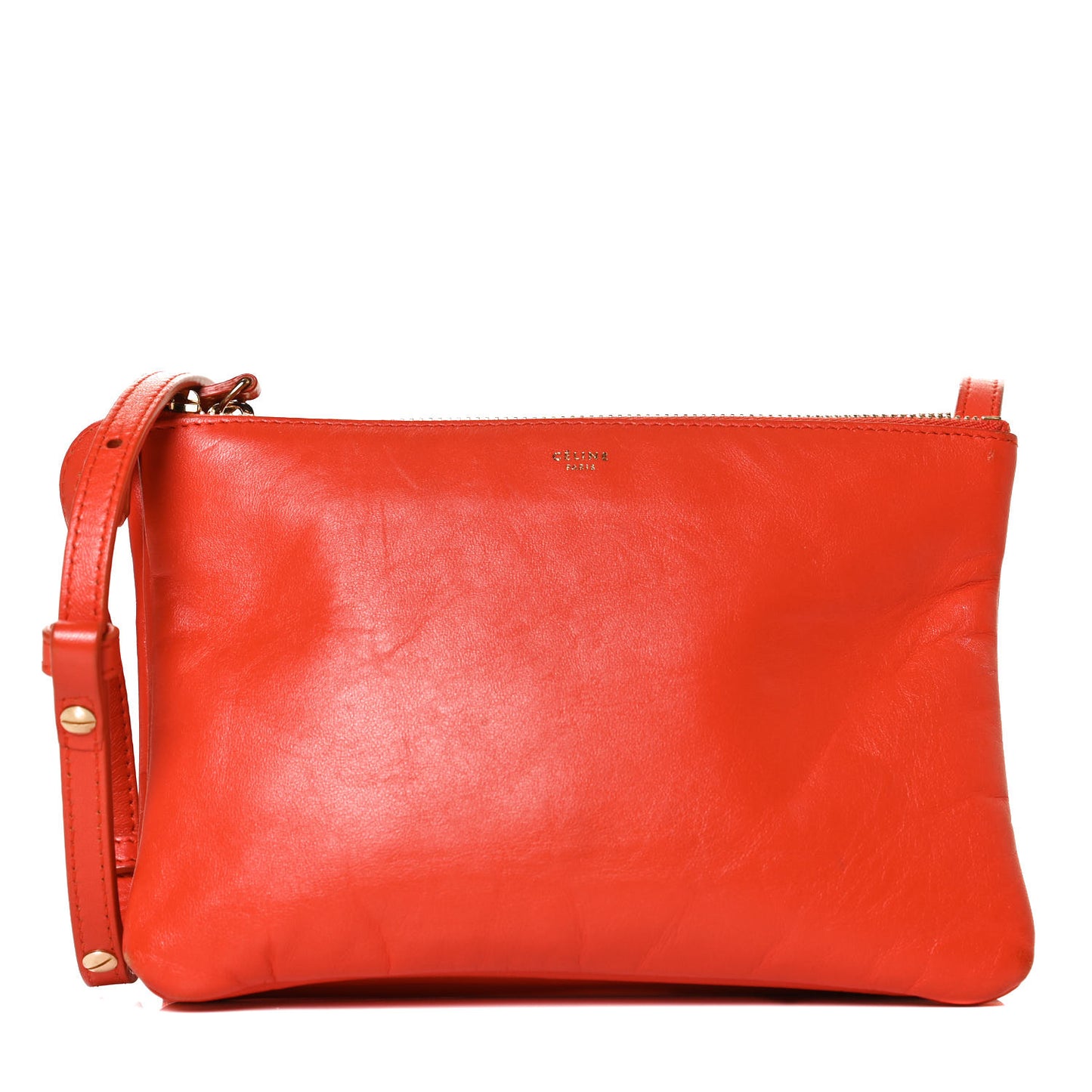 Lambskin Small Trio Crossbody Bag Light Ruby